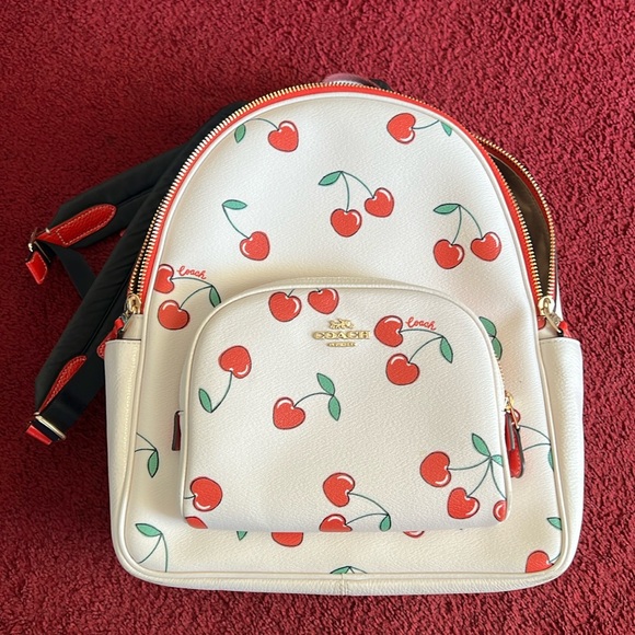 Coach Cherry Mini Backpack - Picture 1 of 9